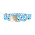 Christmas Bone Dog Collar - metal silver