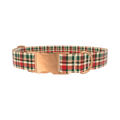 Green Red Tartan Dog Collar - Thumbnail 2