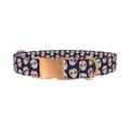 Sugar Skull Dog Collar - metal rose gold