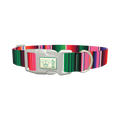 Mexican Stripe Dog Collar - plastic silver