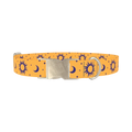 Mystical Sun and Moon Dog Collar - metal silver
