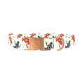 Colorful Frog Pattern Dog Collar - metal rose gold