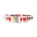 Heart Love Dog Collar - metal silver