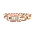 Bohemian Rainbow Dog Collar - plastic rose gold