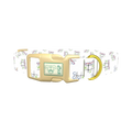 Tic Tac Toe Pattern Dog Collar - plastic gold