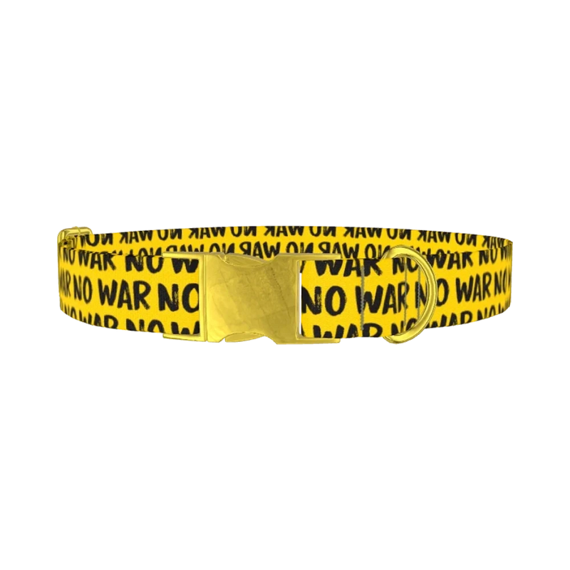 Bold Statement Dog Collar - metal gold