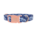 Japanese Tree Pattern Dog Collar - plastic rose gold