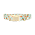 Irish Bow Dog Collar - plastic silver