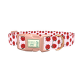 Ladybug Print Dog Collar - plastic rose gold