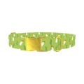 Western Ghost Dog Collar - metal gold