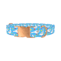 Goose Floral Dog Collar - metal rose gold