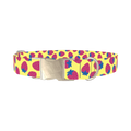 Strawberry Fruit Dog Collar - metal silver