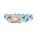 Bluejay Bird Dog Collar - plastic rose gold