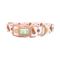 Boho Sun Moon Dog Collar - plastic rose gold