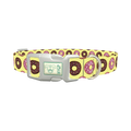 Donut Sprinkle Dog Collar - plastic silver