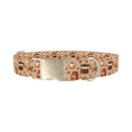 Coffee Berry Dog Collar - metal silver