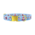 Patriotic American Dog Collar - metal gold