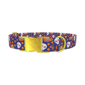 Dia de Muertos Dog Collar - metal gold