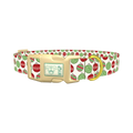 Christmas Ornament Dog Collar - plastic gold