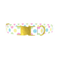 Pink Love Heart Dog Collar - metal gold