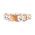 Balloon Dog Pattern Dog Collar - metal rose gold