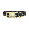 Space Planet Dog Collar - plastic gold