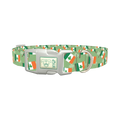 St. Patrick's Flag Dog Collar - plastic silver