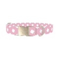 Clover Dot Dog Collar - metal silver