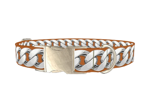 Silver Chain Dog Collar