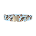 Bass Fish Dog Collar - metal silver