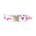Romantic Heart Dog Collar - metal silver