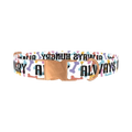 Bone Pattern Dog Collar - metal rose gold