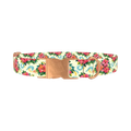 Tribal Stripes Dog Collar - metal rose gold