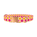 Heart Smile Dog Collar - metal rose gold
