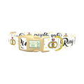 Wedding Ring Dog Collar - plastic gold