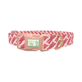 Bacon Pattern Dog Collar - plastic rose gold