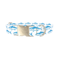 Ocean Fish Dog Collar - metal silver