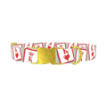 Playing Card Dog Collar - metal gold