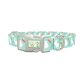Carrot Bunny Dog Collar - plastic silver