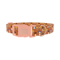 Autumn Mushroom Dog Collar - plastic rose gold