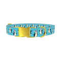 Christmas Penguin Dog Collar - metal gold