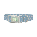 Valentine Heart Dog Collar - plastic silver