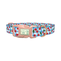 Gingham Cherry Dog Collar - plastic rose gold