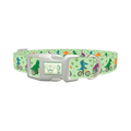 Dinosaur Cycling Dog Collar - plastic silver