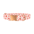 Flying Heart Dog Collar - metal rose gold
