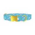 Sailboat Ocean Dog Collar - metal gold