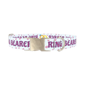 Wedding Ring Heart Dog Collar - metal silver