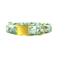 Tropical Jungle Dog Collar - metal rose gold
