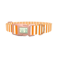 Halloween Stripes Dog Collar - plastic rose gold