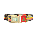 Key West Landmark Dog Collar - plastic gold